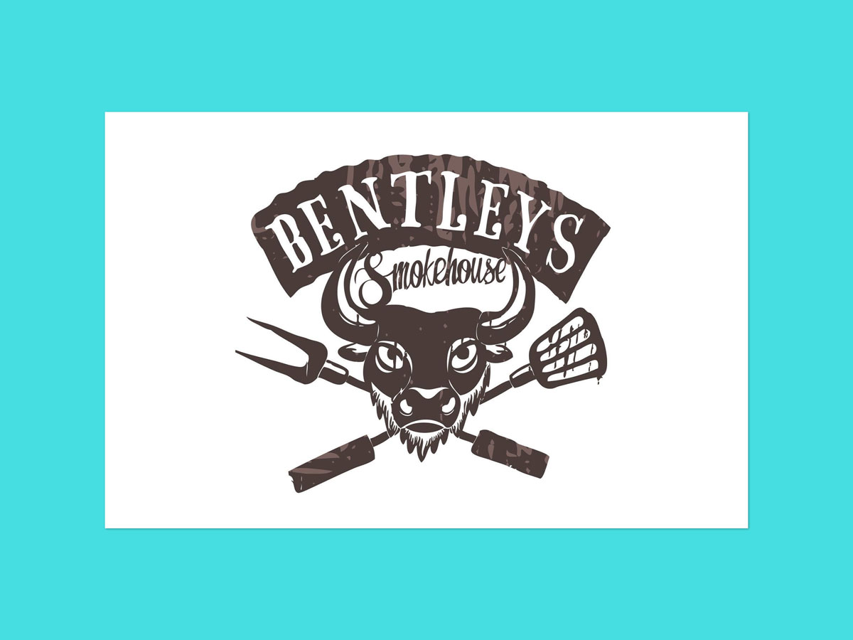 Bentleys Steakhouse Restaurant Logo Evolution